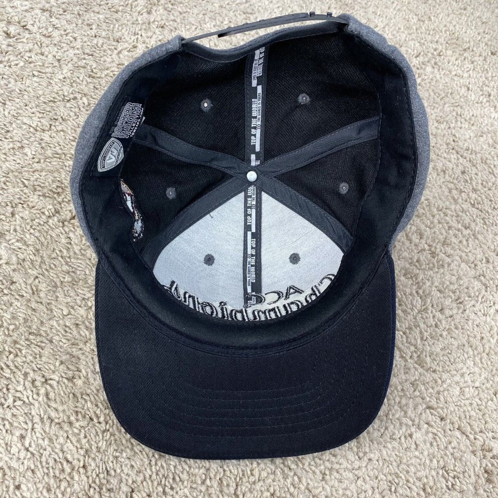 TOW FSU Seminoles 2012 ACC Football Champs Snapback Hat Gray Black Trucker Cap - Picture 7 of 8
